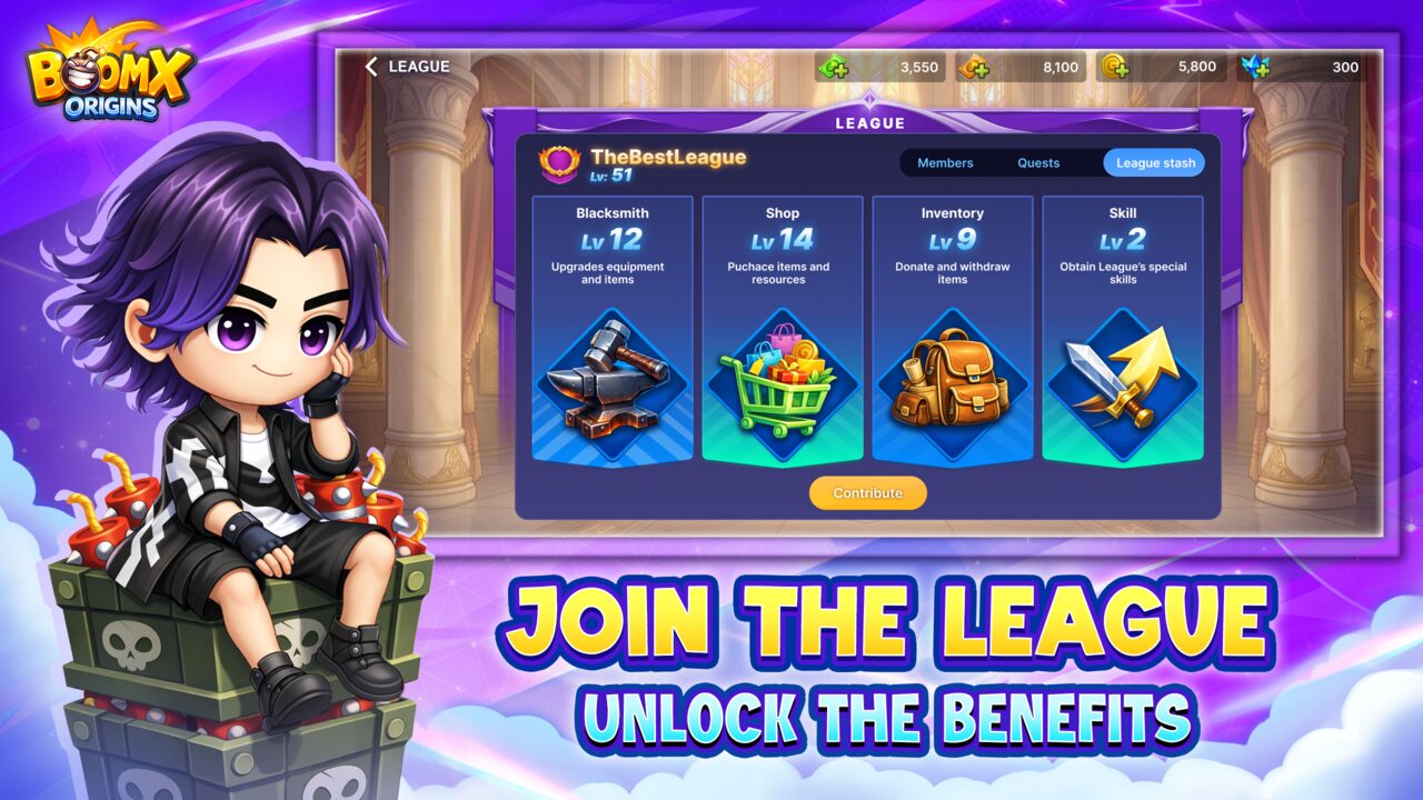 BOOMX Origins — League